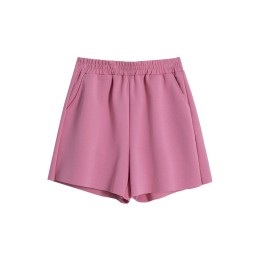 Order online solid color women's shorts custom elastic waist high waist hot pants wide legs hot pants 58%cotton 37%polyester 5%spandex SKSP047 Order online solid color women's shorts custom elastic waist high waist hot pants wide legs hot pants 58%cotton 37%polyester 5%spandex SKSP047